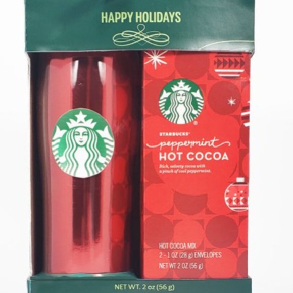 Starbucks Other - Starbucks Acrylic Travel Mug with Cocoa Gift Set